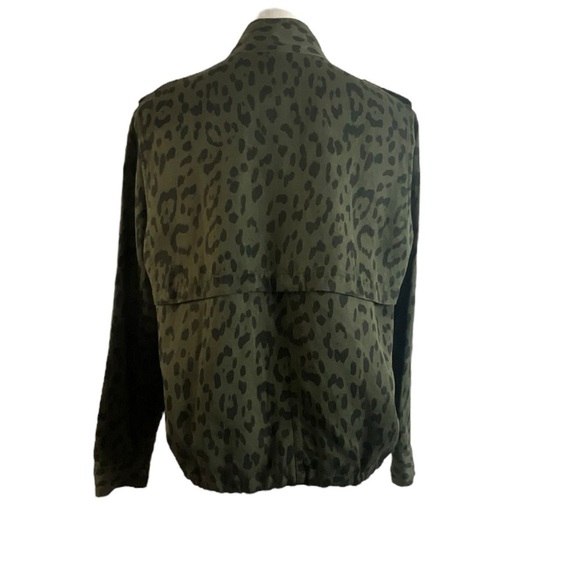Rails Collins Leopard Military Jacket in Sage Green - Picture 8 of 16